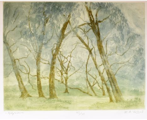 RACHEL ANN LE BAS, N.E.A.C., R.E. (ENGLISH, 1923-2020)  'A View of Minster Lovell'; 'cothelstone Manor'; 'Trooper Road Aldbur