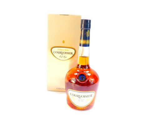A bottle of Courvoisier Cognac, VS, 70cl, boxed.