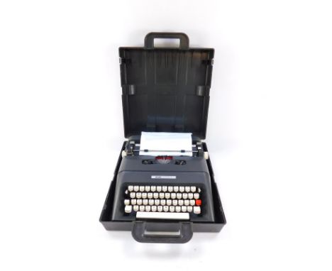 An Olivetti Lettera 37 typewriter, cased.