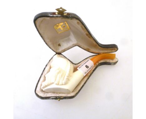 MUSKETEER MEERSCHAUM PIPE APPROX L: 5"