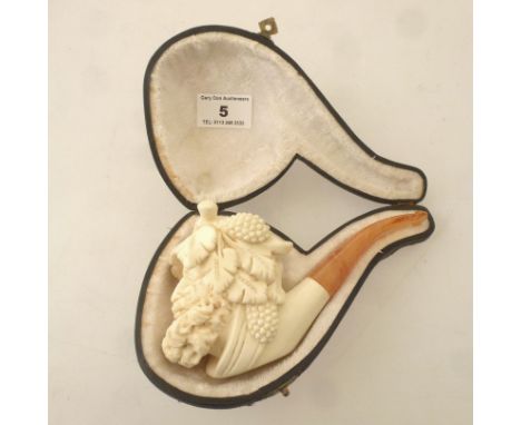 BACCHUS MEERSCHAUM PIPE APPROX L: 6"