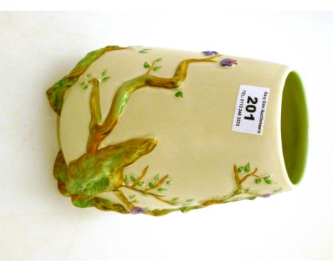 CLARICE CLIFF VASE H: 8"