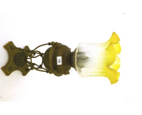 VERITAS LAMP WORKS OIL LAMP H: 25"