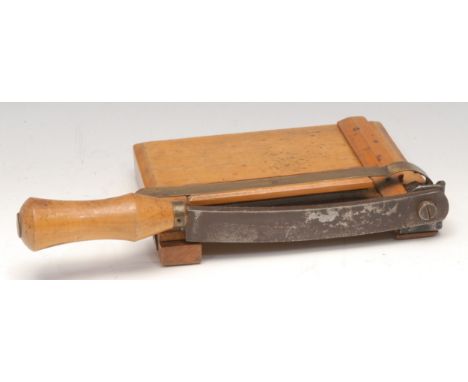 The Vintage Office and Stationer's - a mid-20th century paper guillotine, 14.5cm wide 