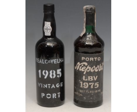 A Bottle of Niepoort LBV 1975, bottled in 1979; a bottle of Real Cavelha 1985 Vintage Port (2) 