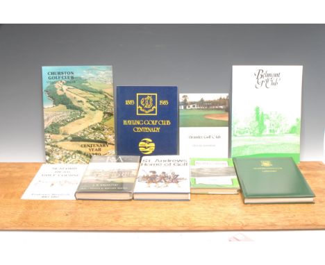 Golf, course histories – Walsh (John H., OBE), Seaford Golf Club: a History, Seaford, Lindel 1986, royal 8vo, 234pp, some mon