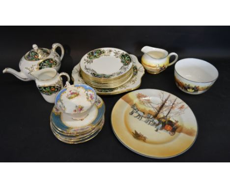 A Royal Doulton Series Ware Part Tea Service, together with a Tuscan part tea service and other tea ware