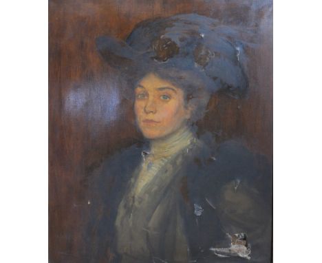 19th Century English School, A PORTRAIT OF A LADY IN PERIOD DRESS, oil on canvas 65cm by 55cm