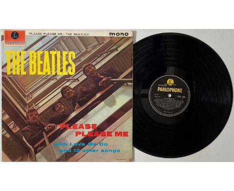 THE BEATLES - PLEASE PLEASE ME LP (UK MONO FIFTH PRESSING - PMC 1202). Great example mono UK 5th pressing of the iconic debut