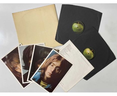 THE BEATLES - WHITE ALBUM LP (UK MONO - NO EMI ON LABELS - NO: 0031754 - APPLE PMC 7068). A lovely, original UK pressing of T