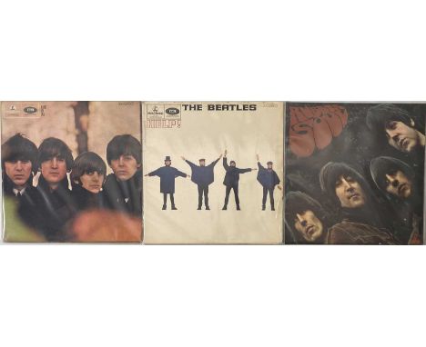 THE BEATLES - UK STUDIO LPS (60s ORIGINAL/UK PRESSINGS). Well presented selection of 3 x original/early UK studio LPs. All bl