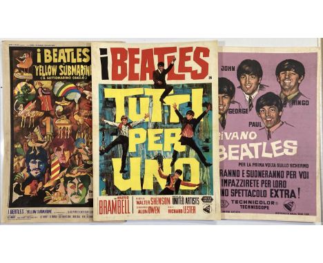 Three posters - likely later printings by film distributors SAC to include: Italian lithograph poster print on board with tex