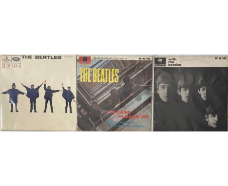 THE BEATLES - UK STUDIO LPS (60s ORIGINAL/UK PRESSINGS). Well presented selection of 3 x original/early UK studio LPs. All bl