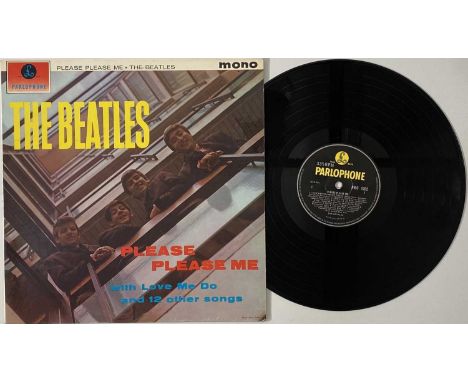 THE BEATLES - PLEASE PLEASE ME LP (PMC 1202 - FOURTH MONO WITH FIRST PRESSING SLEEVE). An extremely well presented fourth UK 