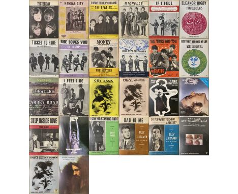 26 assorted pieces of original sheet music, mostly Beatles titles inc: Yesterday, Kansas City, I Want To Hold Your Hand, Mich