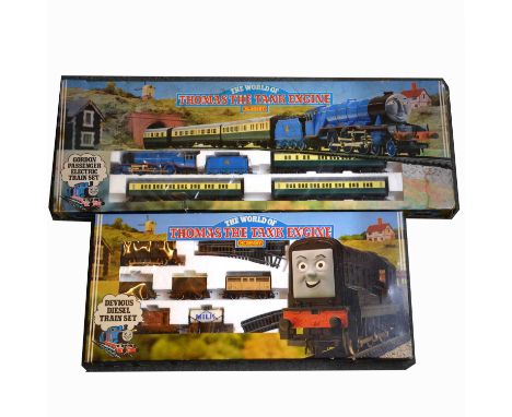 Hornby OO gauge model railways from the Thomas the Tank Engine series, two sets including ref R137 Gordon passenger electric 