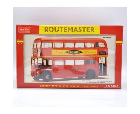 Sun Star model Routemaster bus, 1:24 scale, limited edition, boxed. 