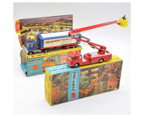 Corgi Major Toys die-cast models, two including ref 1137 Ford tilt cab; ref 1127 Bedford fire engine, both boxed.Qty: 2