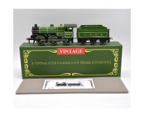 Vintage Trains O gauge model railway electric locomotive, J class LNER 0-6-0, 8245, 3-rail, boxed with booklet.