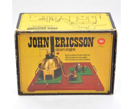 John Ericsson live steam stationery engine, boxed.