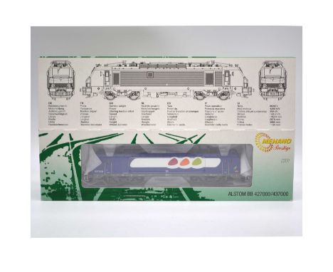 Mehano Prestige HO gauge model railway locomotive ref T236 Alstom BB #827330, boxed.