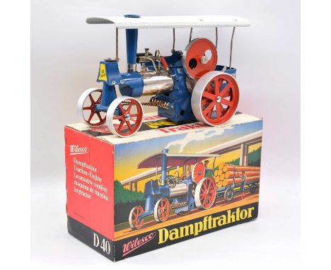 Wilesco Dampftraktor live steam D40 'Old Smokey' traction engine, boxed with instruction booklet.