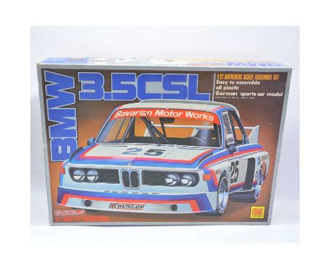 Otaki Plastic Model car kit, BMW 3.5CSL, 1:12 scale, unchecked but appears complete, boxed.