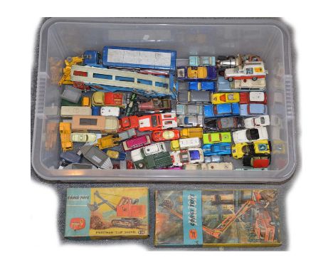 Loose die-cast play-worn models, including Corgi, Matchbox, Dinky and other die-cast models, along with Corgi toys ref 1127 S