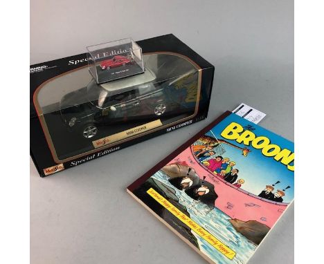 LOT OF OOR WULLIE AND BROONS ANNUALS, along with model cars, Monopoly and Subbuteo games