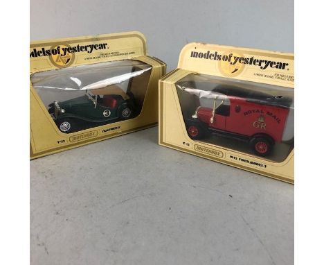 COLLECTION OF MATCHBOX MODELS OF YESTERYEAR VEHICLES, along with various Corgi, Oxford diecast, Lledo and other model vehicle