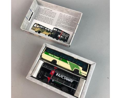 COLLECTION OF CORGI AND OTHER MODEL BUSES, COACHES AND TRAMS