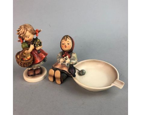 SEVEN VARIOUS HUMMEL FIGURES, tallest figure 13cm high