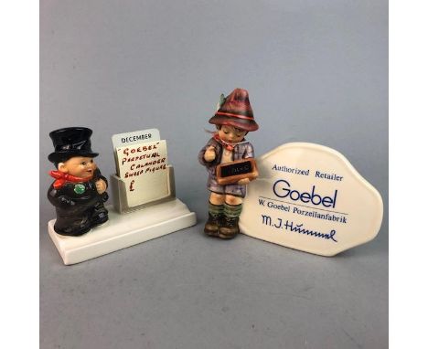 SEVEN VARIOUS HUMMEL FIGURES, tallest figure 14.5cm high