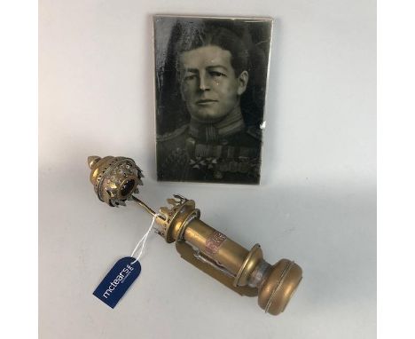 CERAMIC TILE DEPICTING ADMIRAL SIR DAVID BEATTY, modelled by George Cartlidge after a photograph by Speaight, 23cm x 15cm; al