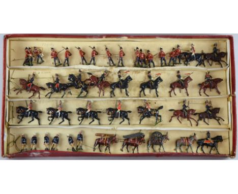 Boxed set of Britain's soldiers ' Type of the British Army No 29', four sections, with twenty one figures and eighteen figure