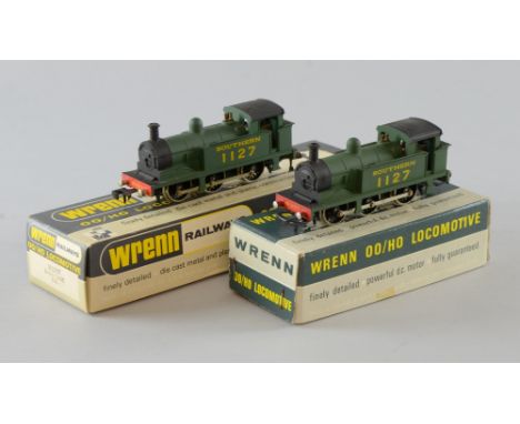 Two Wrenn W2207 0-6-0 tank locomotives in original boxes, Locomotives - no damage found.Boxes with light wear and sellotape m