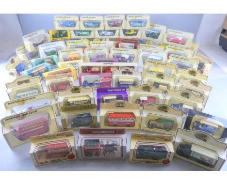 Models of Yesteryear in original boxes (39) MB Series Minton box 'Adventure 2000' A quantity of trucks, Horsebus, Red Lipton 