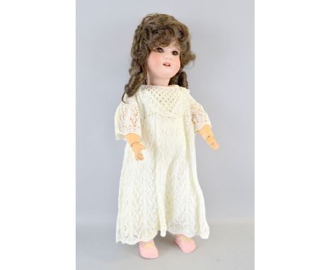 Heubach Koppelsdorf girl doll with sleeping blue eyes and  jointed body,  Impressed Heubach Koppelsdorf 302.1., Germany, 29cm