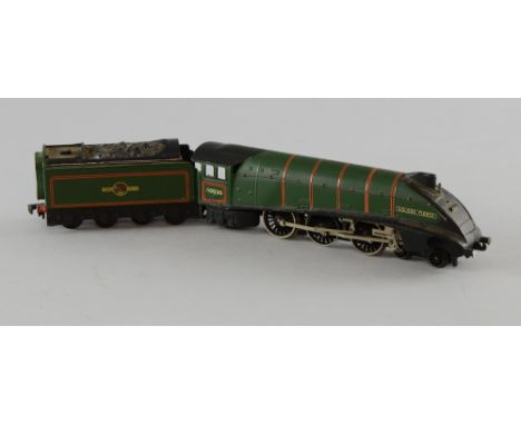 Hornby 'OO' gauge locomotive and tender 'Golden Fleece' 60030, green livery, not boxed Light wear.