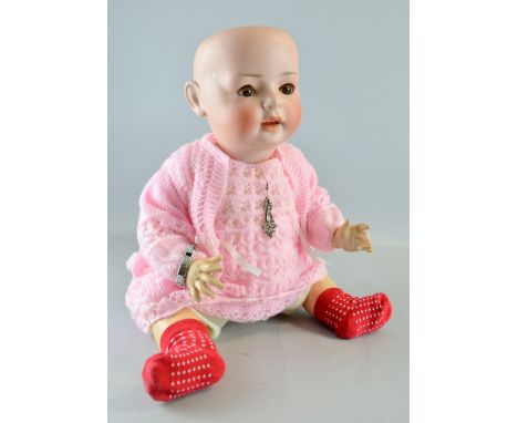 Simon Halbig bisque headed doll 'Hanna', 47cm, Provenance:  From a single owner collection of over 300 dolls including: Arman