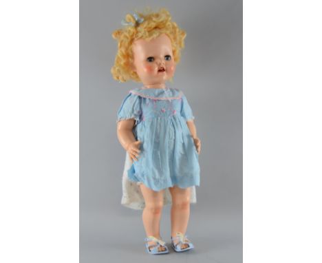 Pedigree plastic Shirley Temple type doll, 54cm, Provenance:  From a single owner collection of over 300 dolls including: Arm