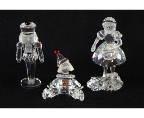 Swarovski 'Red Riding hood', part of the Fairy Tale collection, with frosted face, arms and legs no. 191695, boxed, a nut cra