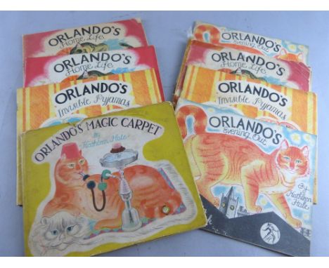 Kathleen Hale: Orlando's Magic Carpet together with seven other Orlando items to include Invisible Pyjamas, Evening Out, and 