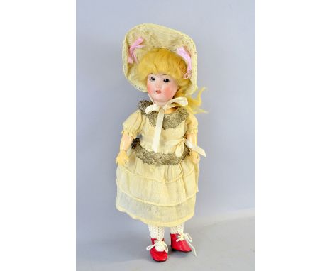 Simon & Halbig bisque headed doll number 1909 6/0, 30cm, Provenance:  From a single owner collection of over 300 dolls includ