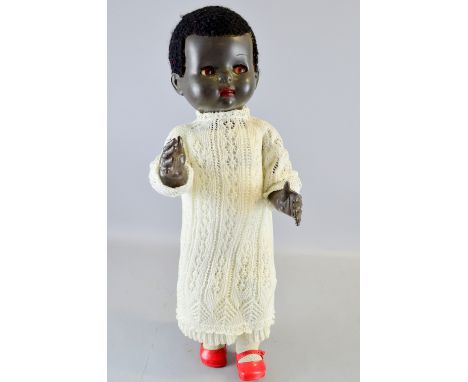 Pedigree plastic black doll, 50cm, Provenance:  From a single owner collection of over 300 dolls including: Armand Marseille,