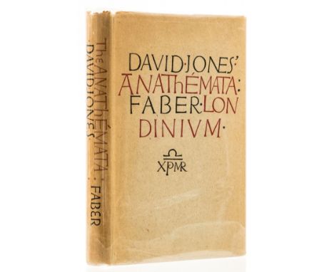 NO RESERVE Jones (David) The Anathemata, first edition, original cloth, dust-jacket, lightly toned, spine ends a little britt