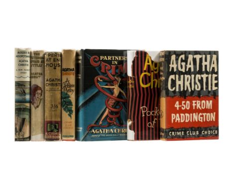 Christie (Agatha) 4.50 From Paddington, first edition, original boards, spine ends faded, dust-jacket, spine faded, ends a li