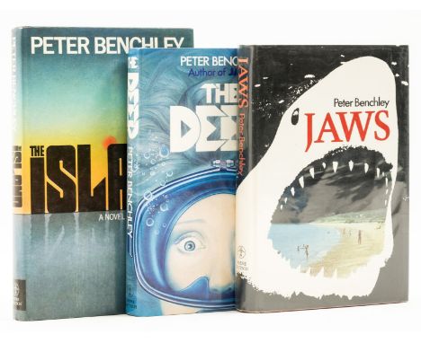 NO RESERVE Benchley (Peter) Jaws, jacket price-clipped, 1974; The Deep, 1976; The Island, 1979, first English editions, origi