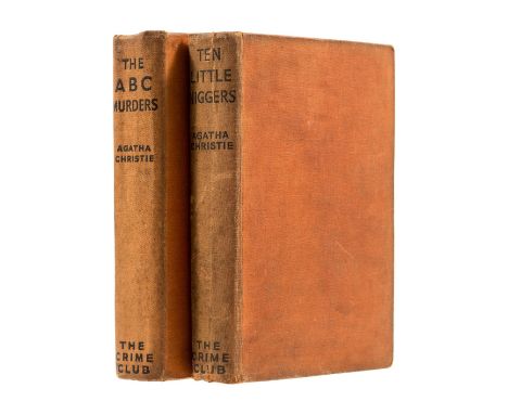 Christie (Agatha) Ten Little Niggers, 1939; The ABC Murders, endpapers browned, small ink ownership name to pastedown, 1936, 