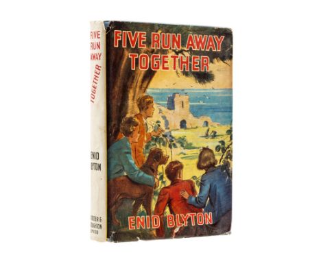 Blyton (Enid) Five Run Away Together, first edition, colour frontispiece and illustrations by Eileen Soper, pictorial endpape